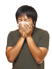 Image showing sneeze man