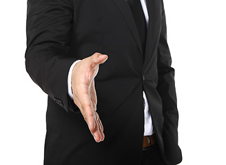 Image showing business man hand shake