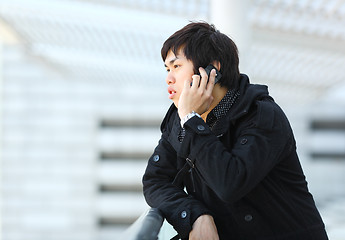 Image showing man with mobile phone