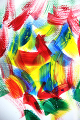 Image showing Vivid playful strokes background  
