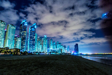 Image showing Dubai Marina cityscape, UAE