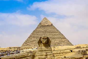 Image showing Sphinx and the Great Pyramid in the Egypt