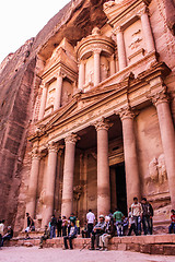 Image showing Al Khazneh or The Treasury at Petra, Jordan