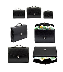 Image showing Briefcase with money