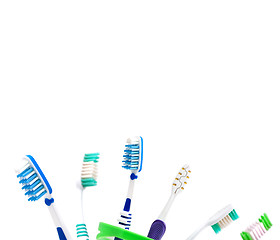 Image showing Colorfull toothbrushes