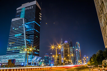 Image showing Dubai Marina cityscape, UAE