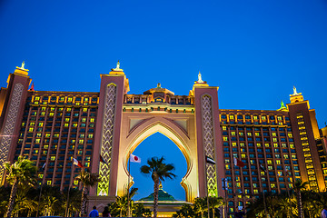 Image showing Atlantis, The Palm Hotel in Dubai, United Arab Emirates