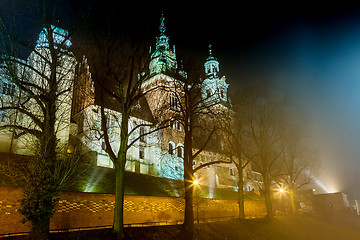 Image showing Poland, Krakow. Wawel Castle and Wistula . Krakow Poland.