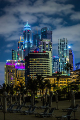 Image showing Dubai Marina cityscape, UAE