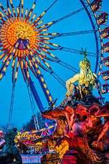 Image showing Colorful Ferris Wheel