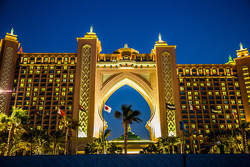 Image showing Atlantis, The Palm Hotel in Dubai, United Arab Emirates