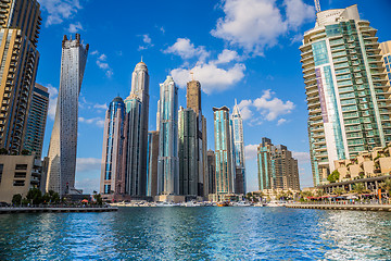 Image showing Dubai Marina cityscape, UAE