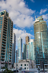 Image showing Dubai Marina cityscape, UAE