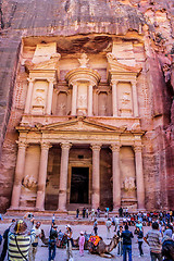 Image showing Al Khazneh or The Treasury at Petra, Jordan