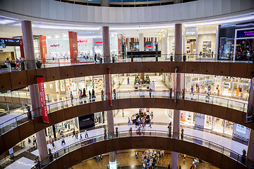 Image showing Interior View of Dubai Mall - world's largest shopping mall