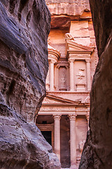 Image showing Al Khazneh or The Treasury at Petra, Jordan