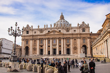 Image showing St. Peter's Basilica in Vatican City in Rome, Italy.