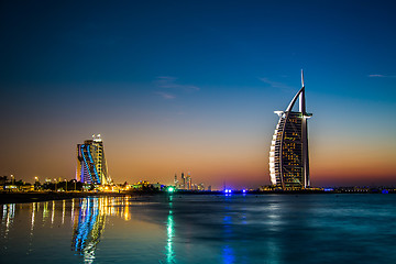 Image showing Burj Al Arab is a luxury 5 stars hotel