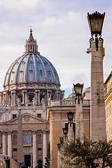 Image showing St. Peter's Basilica in Vatican City in Rome, Italy.