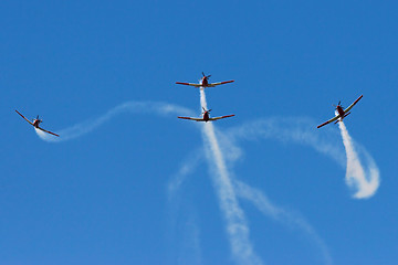 Image showing smoke formation flying