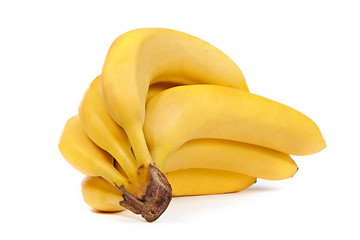 Image showing A bunch of bananas isolated