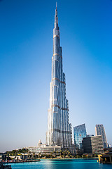 Image showing View on Burj Khalifa, Dubai, UAE, at night