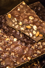 Image showing Many different chocolate candy closeup