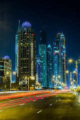 Image showing Dubai Marina cityscape, UAE