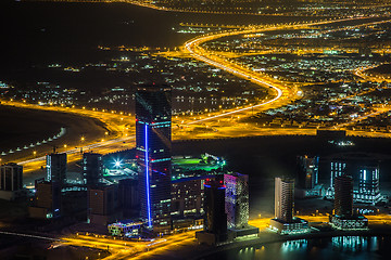 Image showing Dubai downtown. East, United Arab Emirates architecture