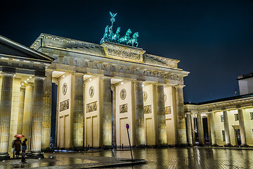 Image showing Brandenburg Gate in Berlin - Germany