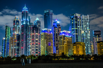 Image showing Dubai Marina cityscape, UAE