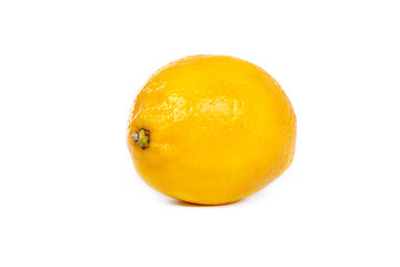 Image showing Fresh lemons on white background