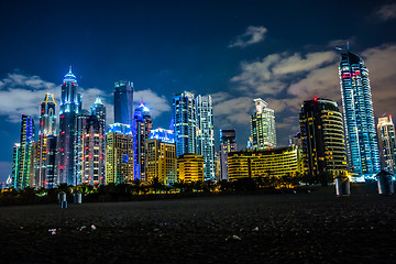 Image showing Dubai Marina cityscape, UAE