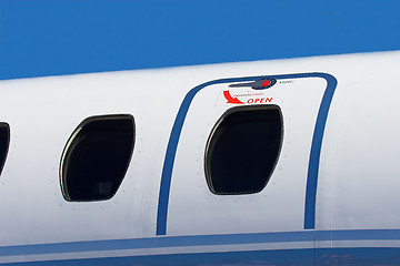 Image showing jet liner windows