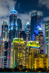 Image showing Dubai Marina cityscape, UAE