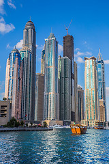 Image showing Dubai Marina cityscape, UAE