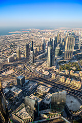 Image showing Dubai downtown. East, United Arab Emirates architecture