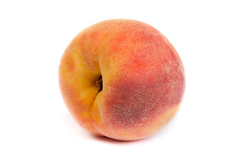 Image showing One tasty juicy peache on a white background