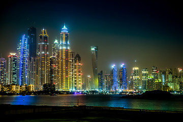 Image showing Dubai Marina cityscape, UAE