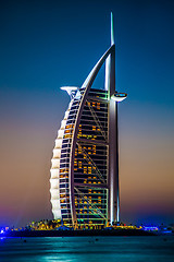 Image showing Burj Al Arab is a luxury 5 stars hotel