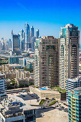 Image showing Dubai downtown. East, United Arab Emirates architecture