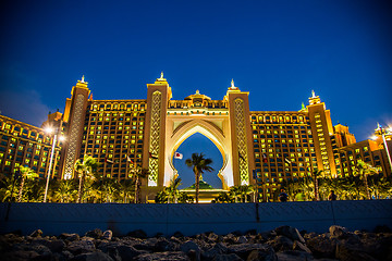 Image showing Atlantis, The Palm Hotel in Dubai, United Arab Emirates