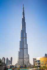 Image showing View on Burj Khalifa, Dubai, UAE, at night