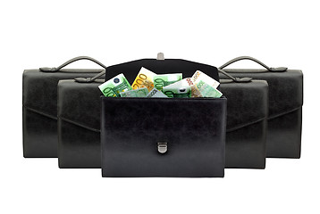 Image showing Briefcase with money