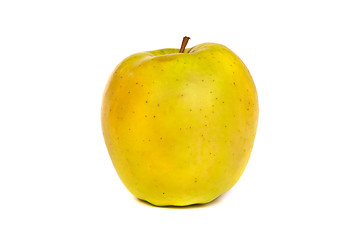 Image showing A shiny green apple isolated on white