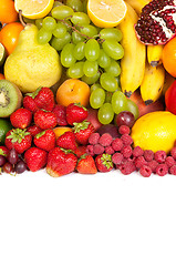 Image showing Huge group of fresh vegetables and fruits