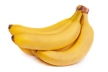 Image showing A bunch of bananas isolated