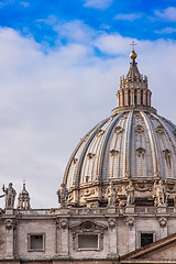 Image showing St. Peter's Basilica in Vatican City in Rome, Italy.