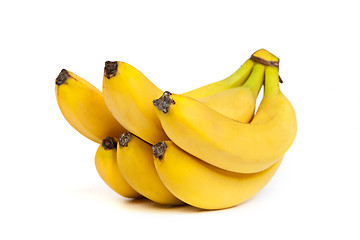 Image showing A bunch of bananas isolated