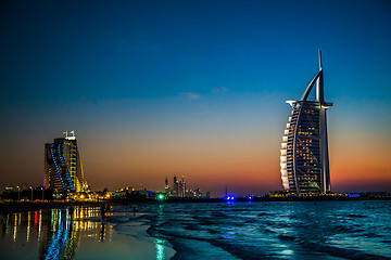 Image showing Burj Al Arab is a luxury 5 stars hotel